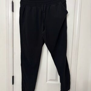 GAP Black Jogger Sweatpants with Tapered Leg